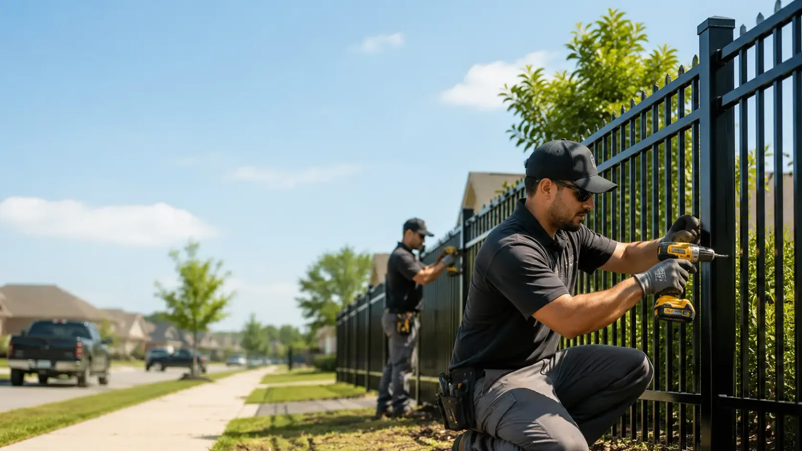Metal Fence Installation in Claude, TX